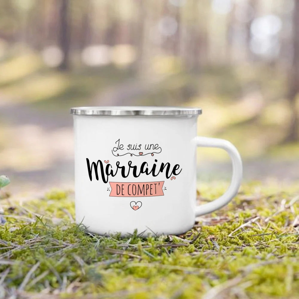Meilleur Parrain & Marraine – Mugs Émaillés