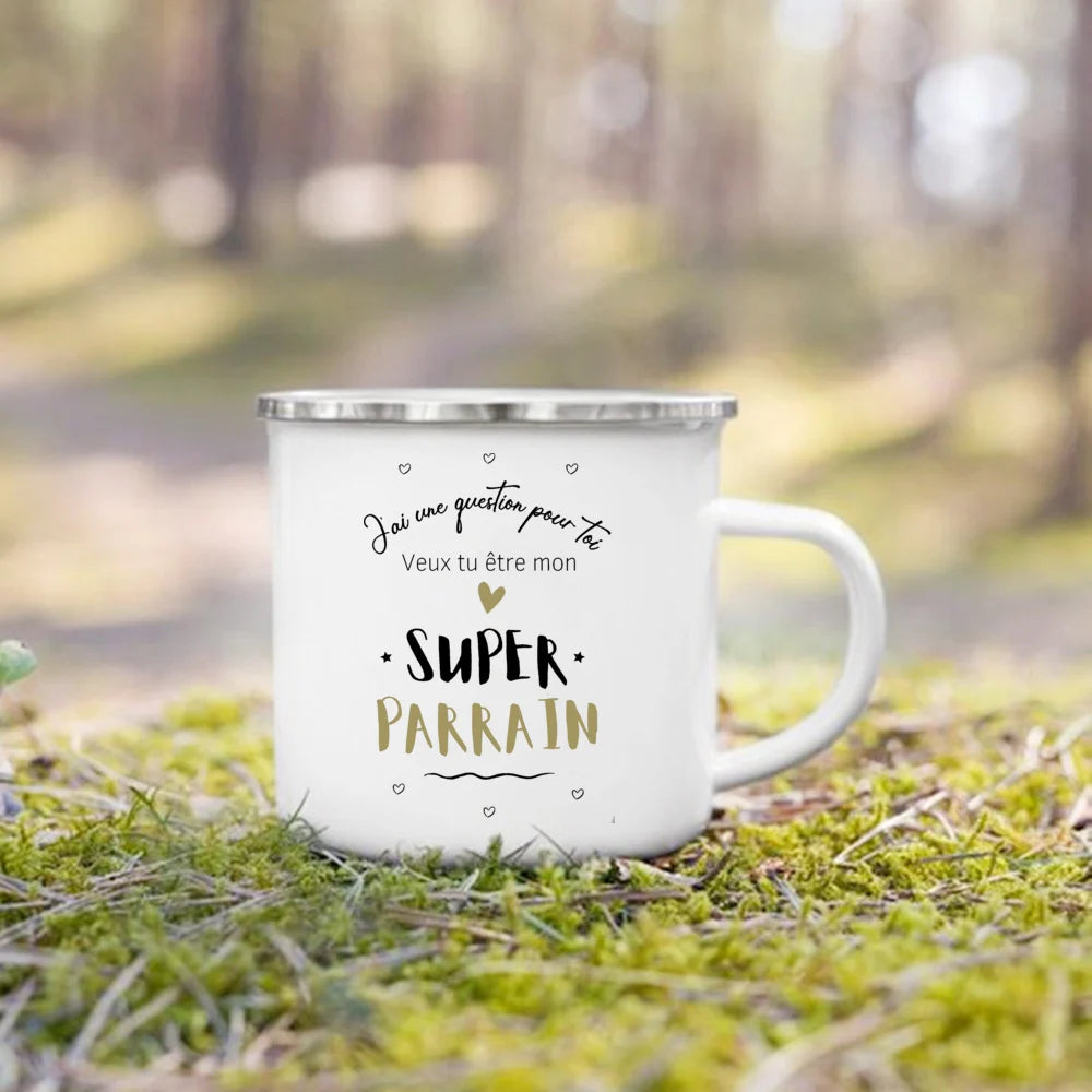 Meilleur Parrain & Marraine – Mugs Émaillés