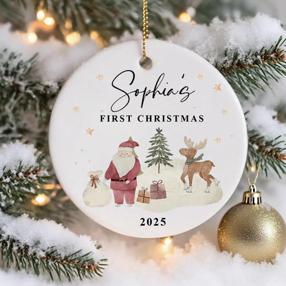 Boule de Noël Personnalisée – Premier Noël de Bébé