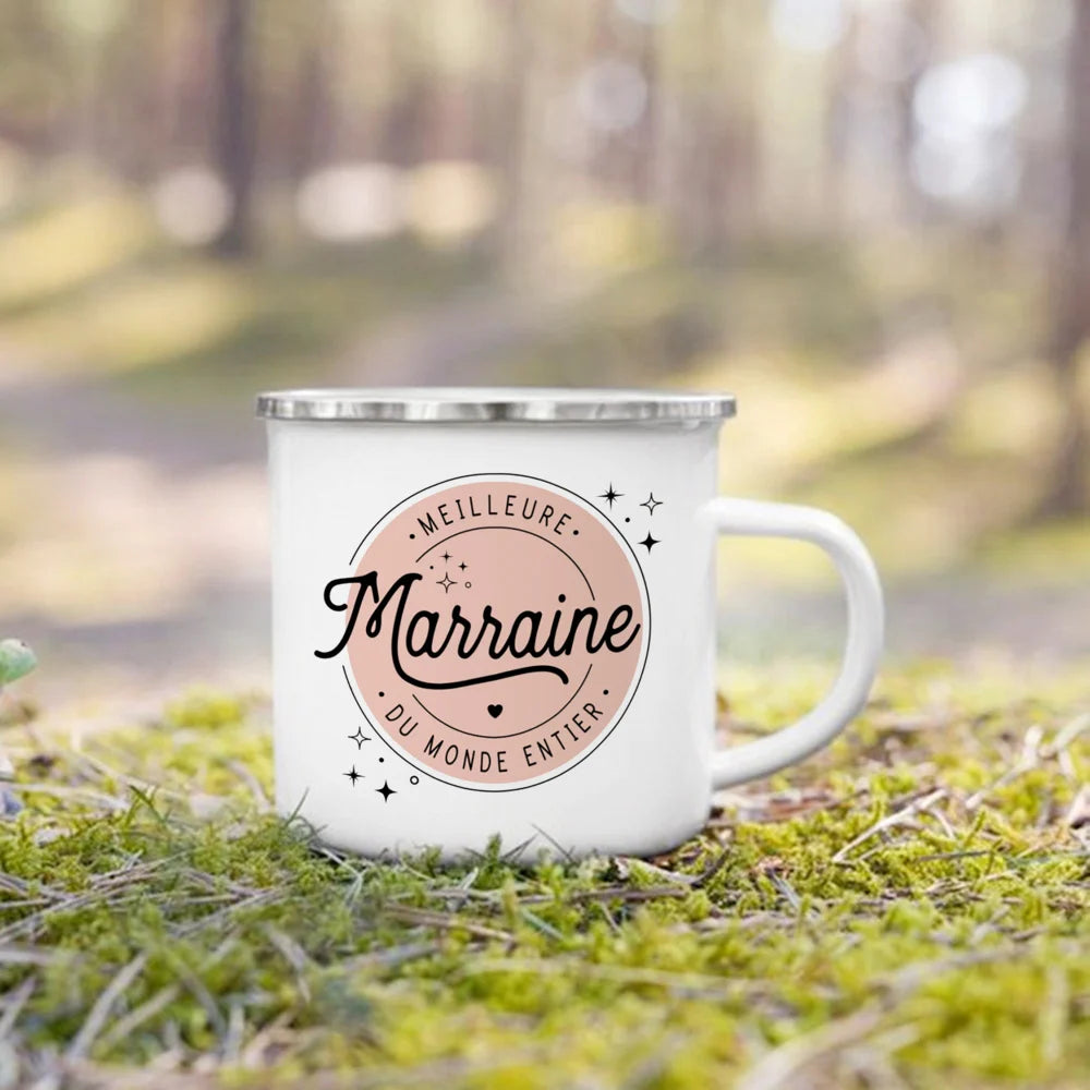 Meilleur Parrain & Marraine – Mugs Émaillés