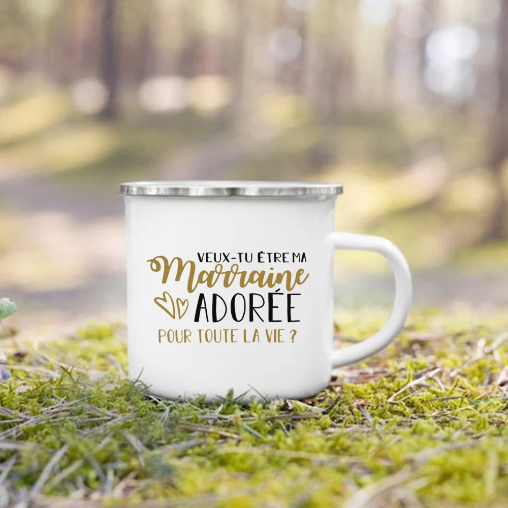 Meilleur Parrain & Marraine – Mugs Émaillés