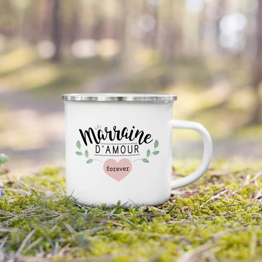 Meilleur Parrain & Marraine – Mugs Émaillés
